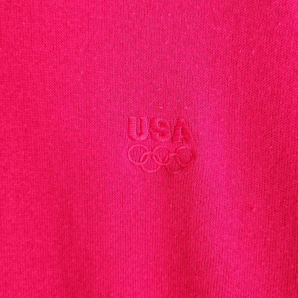 Olympic Red embroidered USA sweatshirt - Picture 2 of 5